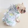 Petstyle French Bulldog Soft Dinosaur Fleece Pajamas Pet Clothes English Pug Corgi