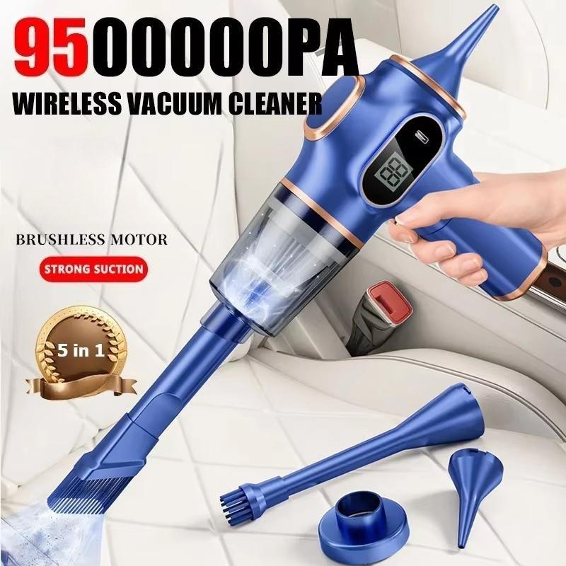 9500000Pa 5 In1 Wireless Vacuum Cleaner Powerful Wet Dry Dust Catcher USB Portable Handheld For Car Home Appliances Household