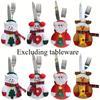 Christmas Cutlery Bags - Knifes Forks Tableware Decor Storage Bag,Suitable for Home Dinner Table,Christmas Xmas Party Decoration