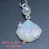 Handcrafted Ocean Blue Starfish Shell Earrings with Crystal Beading