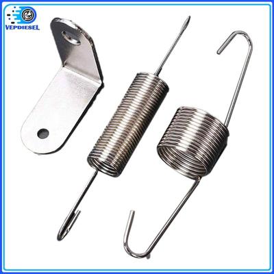 3pcs New Chrome Throttle Return Spring Bracket & Dual Springs Kit For Chevy Ford Mopar Engines SBC BBC 302 350 Auto Parts