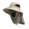 Nacken-Gesichts-Klappe Outdoor-Kappe Sonnenschutz Atmungsaktiv Modisch Outdoor Wander-Fischerei-Hut Khaki
