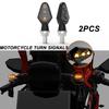 2Pcs Motorcycle Led Turn Signal Light Ip65 Waterproof Motorcycle Led Turn Signal Indicator 3 Led 12V Motorbike Accessories