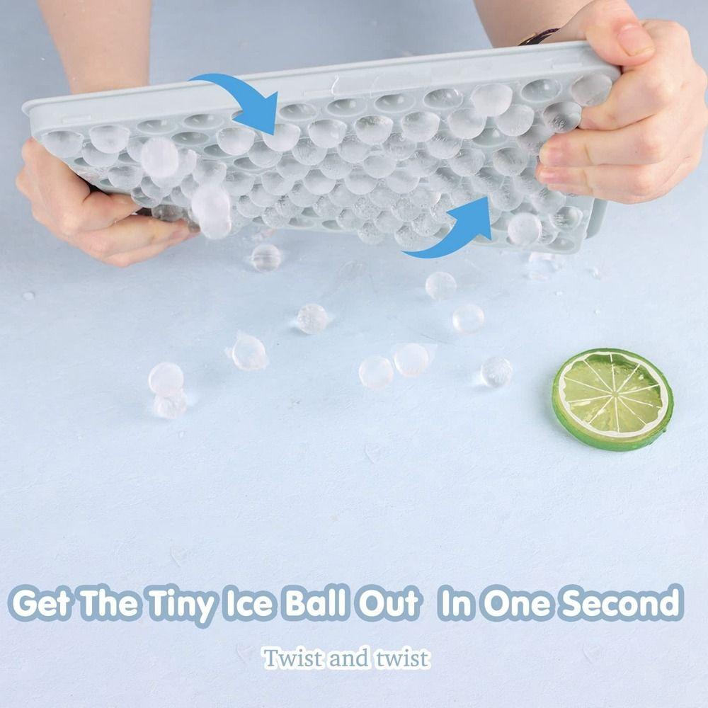 

Mini Ice Cube Trays Easy to Demold Ice Cube Mold Easy to Use Round Ice Cube Mold Ice Cream Tools зелений