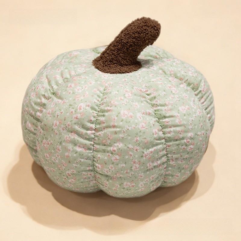 Macaron Color Pumpkin Plush Pillow With Soft Short Hair For Home Decor And Halloween Gift