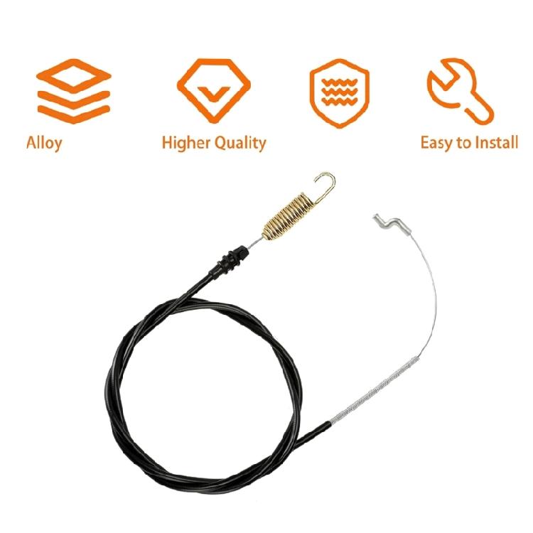 Industrial Grade Drive Cable For 22Inch Front Wheel Self Propelled Lawn Mower Durable Steel Cores With Spring Loaded Ends