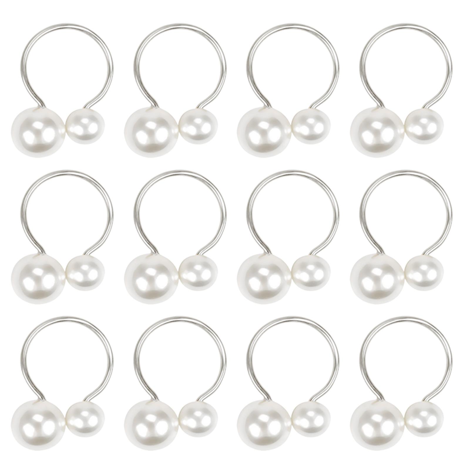 

Элегантный держатель для салфеток «Жемчуг» Стильный набор колец для салфеток с жемчужной отделкой для шикарной и стильной сервировки стола 2