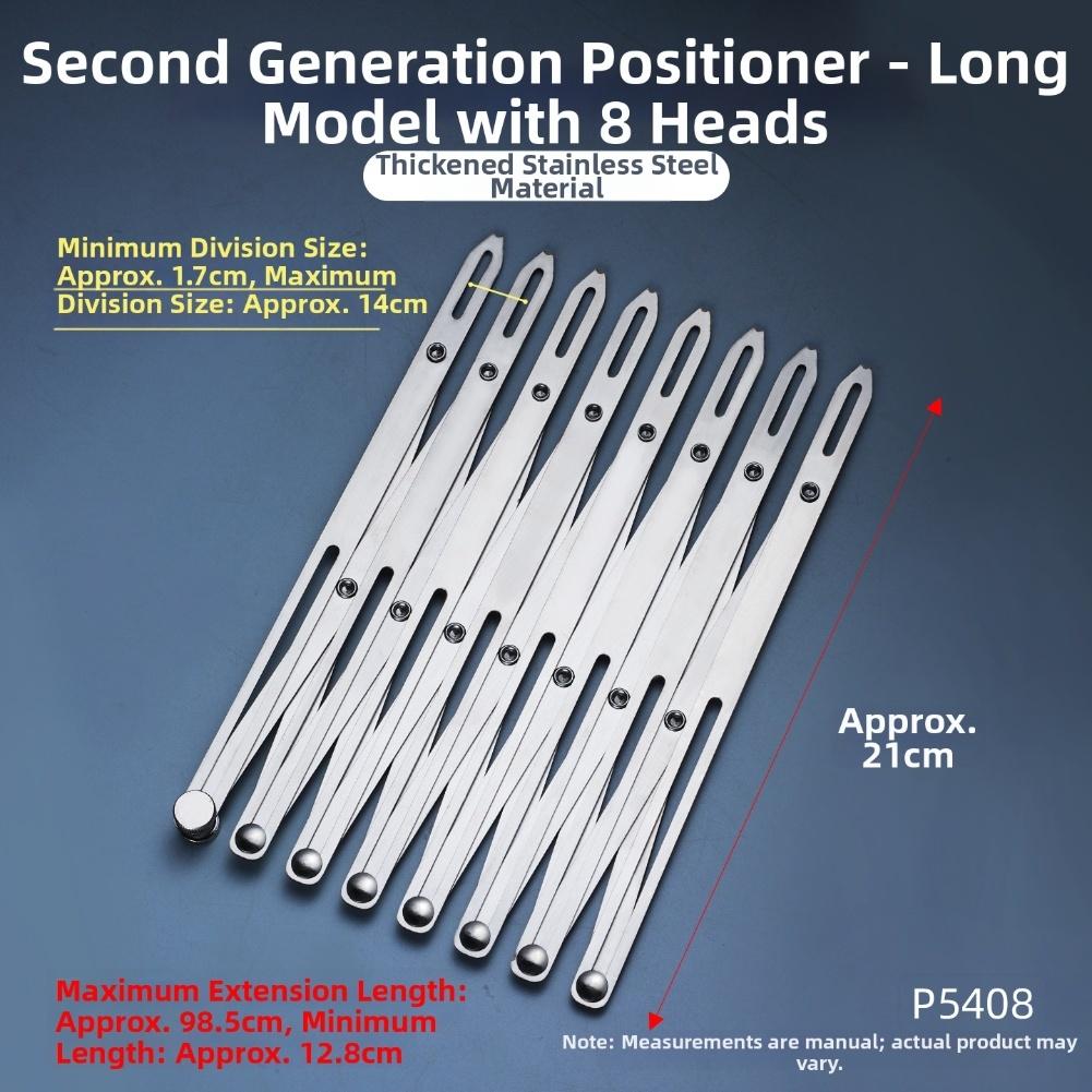 Expandable Aluminum Sewing Gauge for Precise Measurement and Marking in Sewing Crafts Woodworking and Pleating Applications