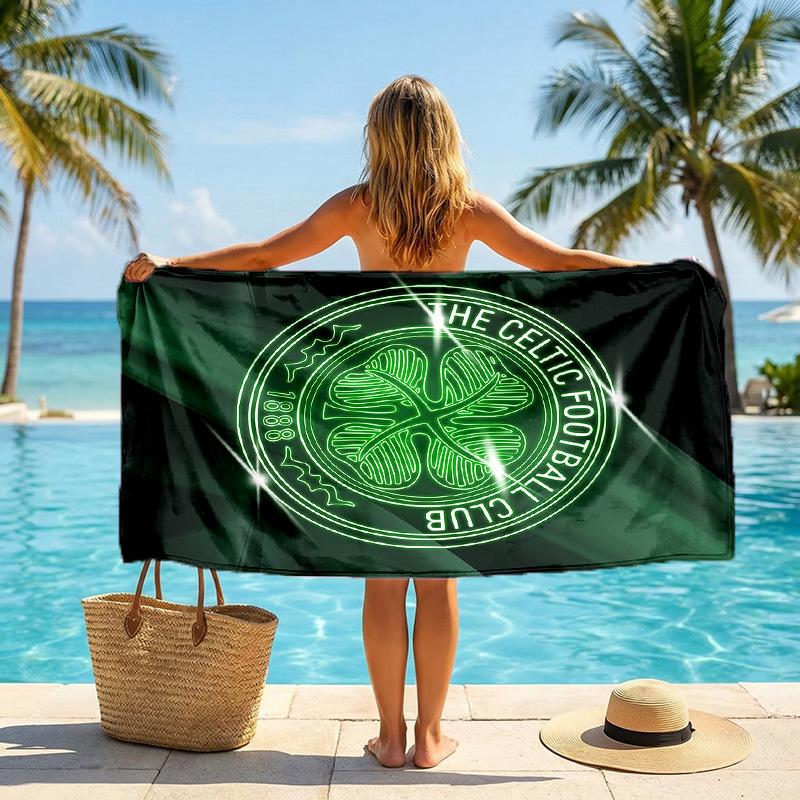 Asciugamano da Spiaggia Celtic FC Asciugatura Rapida Microfibra Assorbente Portatile da Viaggio Asciugamano da Nuoto