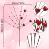 1pc Red and Pink Heart-shaped Flowers DIY Creative Bouquet  Anniversary Gift
