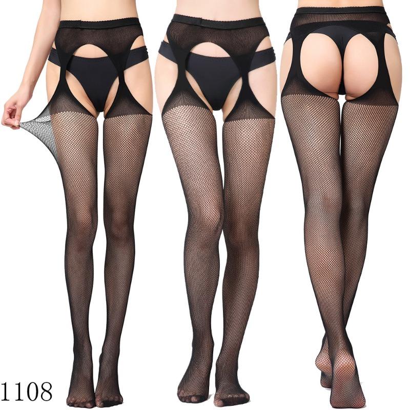 Sex Underwear Sexy Large Size Garters High-end Thickened Sexy Women's Sex Stockings, Suspender Panties Net Socks