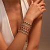 GEMCHIC Women's Stainless Steel Colorful Zircon Bracelet Fashion Luxury Versatile Jewelry for Everyday