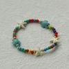 Handmade Seashell & Crushed Stone Bracelet with Lobster Clasp - Perfect Summer Travel Souvenir