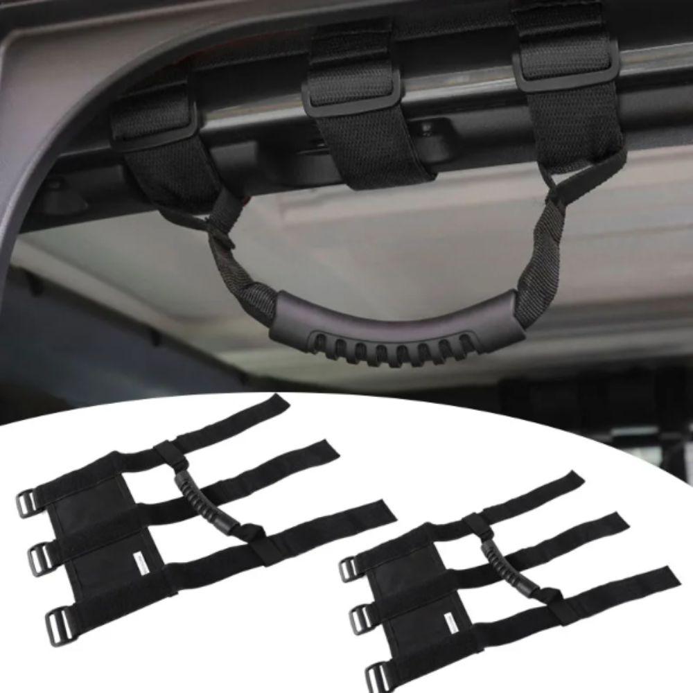 Heavy Duty Roll Bar Grab Handles Non-Slip Grab Assist Strap Replacement Parts Armrest SUV