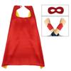 Cartoon Superhero Cape And  Children Mask Cape Set for Girls and