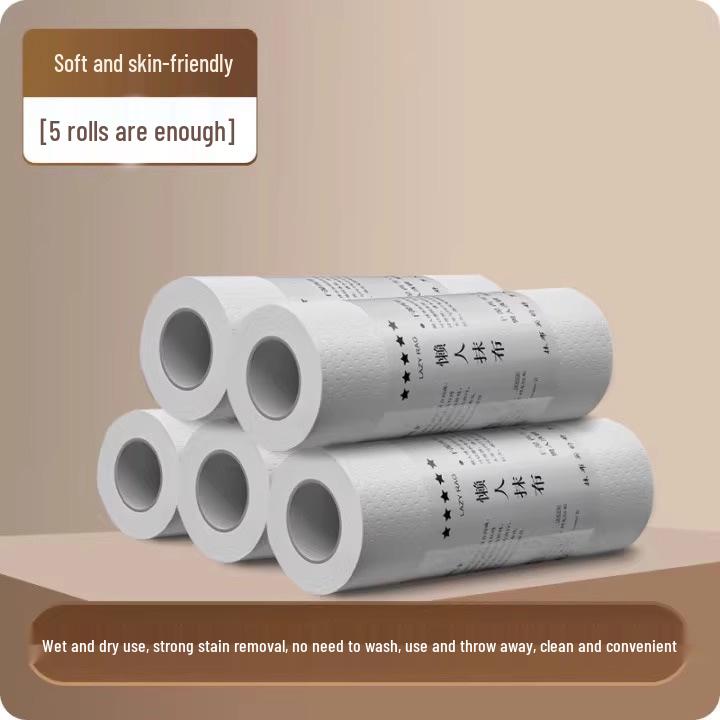 Thickened Dual-Use Disposable Dishcloth - Dry & Wet Kitchen Paper Towel for Cleaning, Oil Removal & Water Absorption