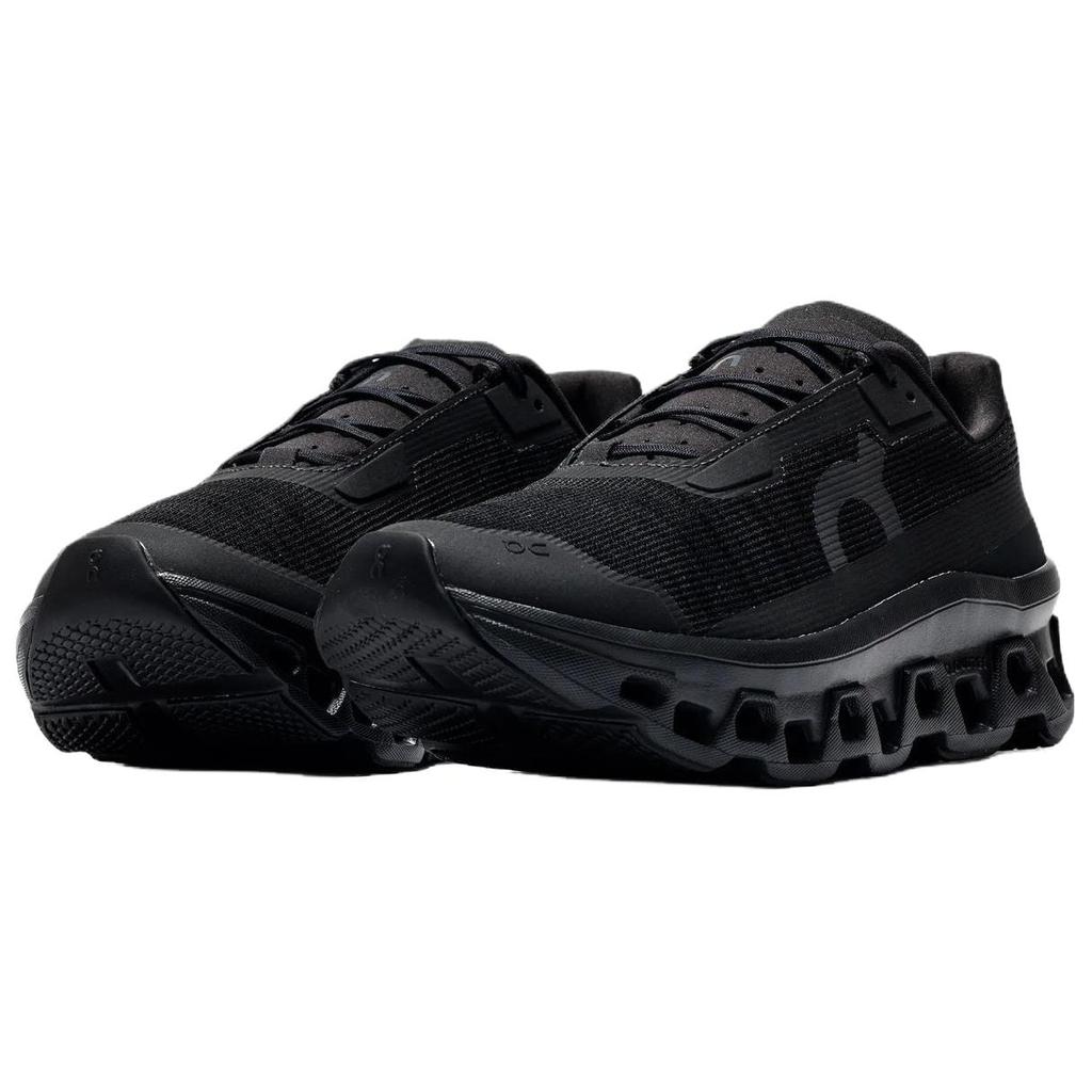 On Cloudmonster Void Breathable Low top Running Shoes Men's Black 3MG10911043