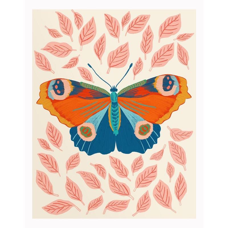 Interesting Retro Natural Cartoon Insect Art Poster Canvas Printing Living Room Bedroom Children's Room Home Decoration Gift