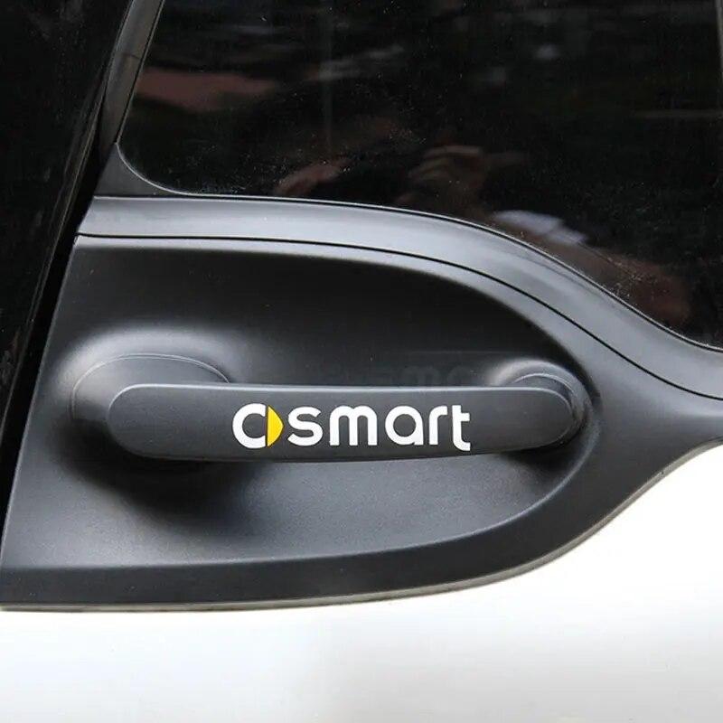 2 tk uksekäepideme kleebis Mercedes Smart Fortwo 453 451 450 autodekoratsioonikile kerele kleebis autotarvikute kleebis 10cm