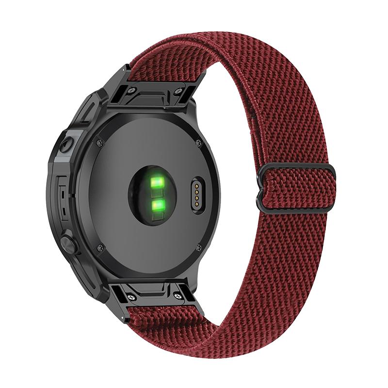 Pro Garmin Fenix Series 7/6 GPS/Epix/Fenix 5 Nastavitelný řemínek k hodinkám Elastický nylonový náramek Pro chytré hodinky Prodyšný pásek pro ženy/muže