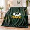 Drukowany flanelowy koc Green Bay Packers Ciepły Komfortowy Rzut na łóżko Do dekoracji wnętrz domowych