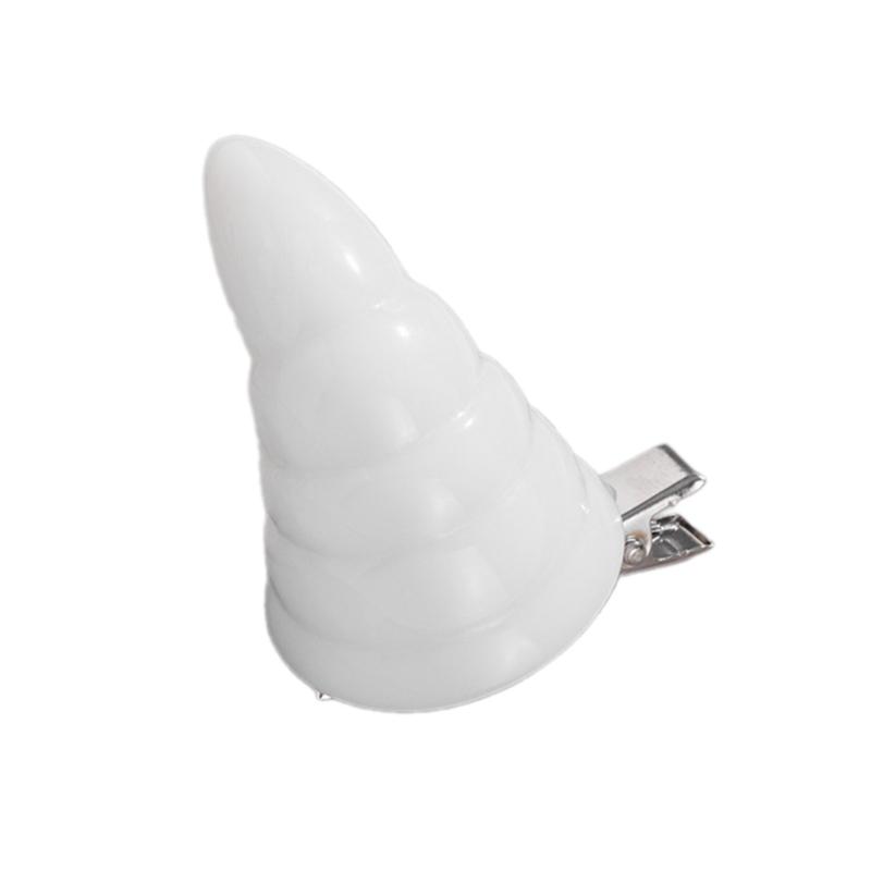 

Halloween Barrettes Devil Rhinoceros Horn Hair Clip Cosplay Party Headwear Devil Hair Clip Dress Up Party for Masquerades 1