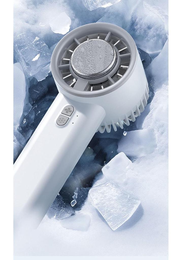2025 Handheld Ice Cooling Fan: Multi-functional, Rechargeable, Powerful Wind, Semiconductor Technology - New Big Hit