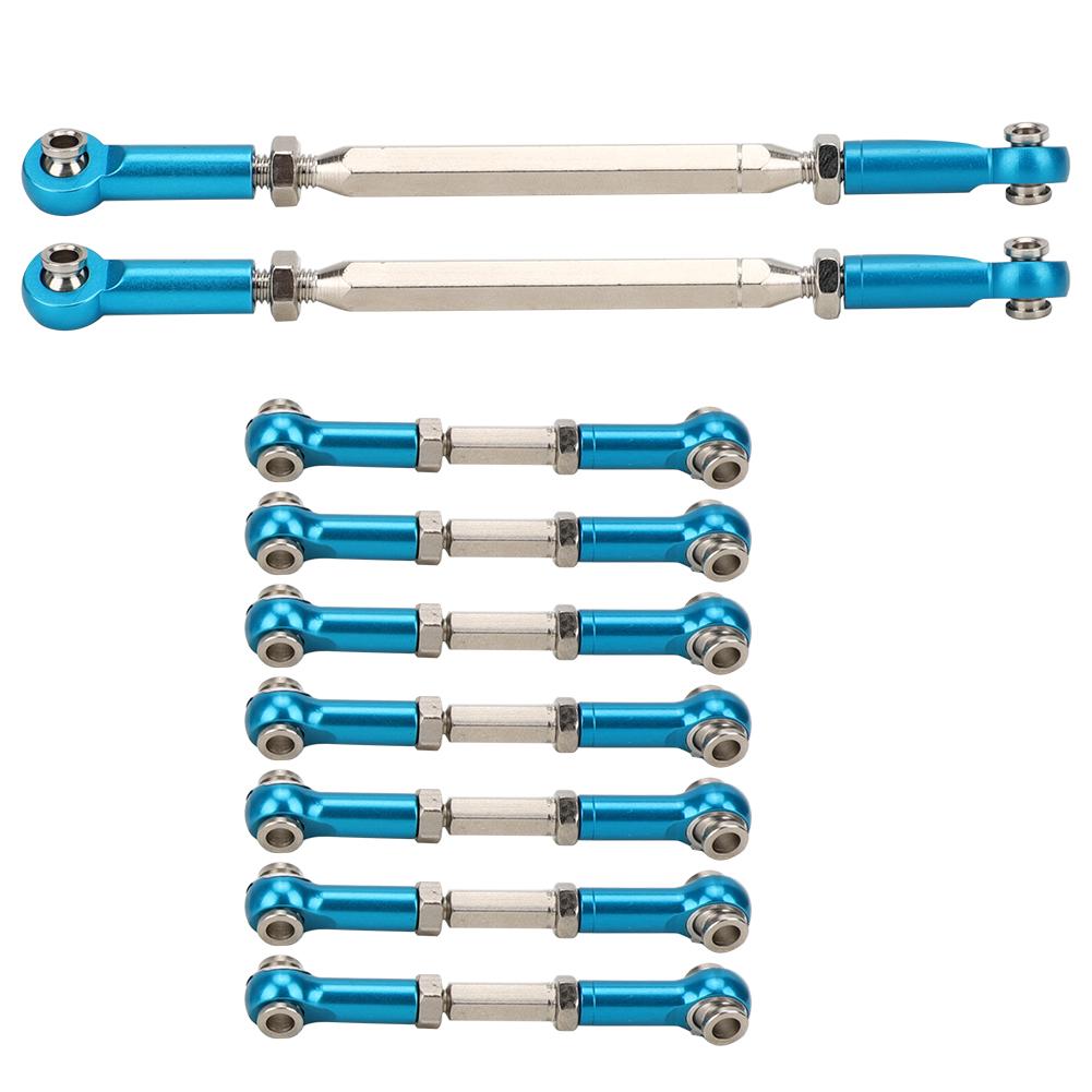 9 pcs Aluminum Alloy Tie Rod Set for WL Toys 1 10 K949 RC Car Toy Accessoriesblue K949 015B
