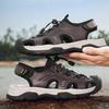 Retro Style Comfortable Mens Sandals Summer Walking Shoes Hot Sale Male Wading Aqua Shoes Outdoor Beach Flats Roma Mesh Sneakers