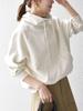 Ships Any Machine Washable Fleece-Like High Neck Pullover 722050048 Off-White One Size