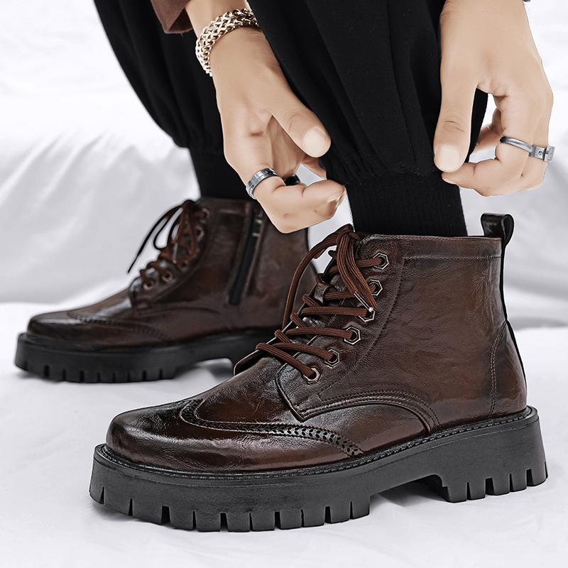 2024Новые толстые ботильоны на толстой подошве — фото 5