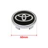 4 Stück 60mm Für Autoemblem Radnaben-Mittelkappe Abzeichen Abdeckungen Aufkleber Decals Styling Für Toyota Corolla RAV4 LEVIN Yaris C-HR Camry