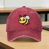 Joyful Cartoon Bee Cute Adorable Yellow Black Casual Baseball Cap For FeUnisex Unisex Summer  Rock Trucker Hat Classic Snapback Cap