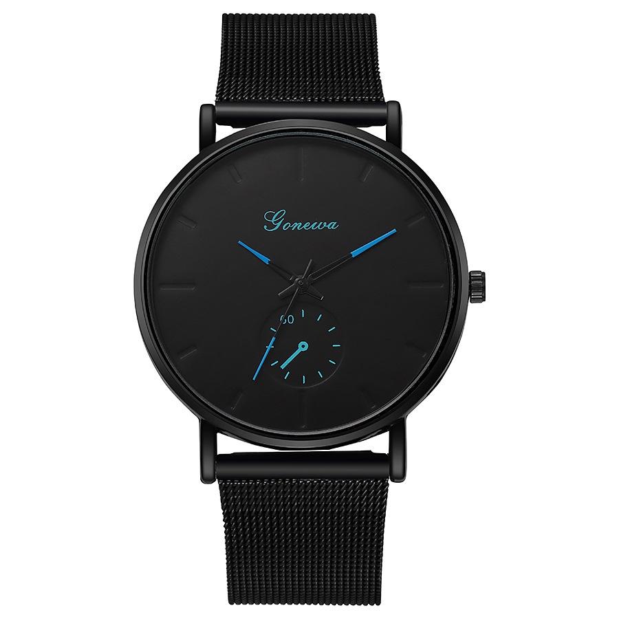 Wristwatch With Mens Quartz Movement Slim Profile 8mm Thickness 405mm Dial Diameter