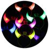 LED Devil Horn Light Up Headband Glowing Devil Horn Headwear Halloween Christmas Party Cosplay Glow Decor Prop Hair Accessories