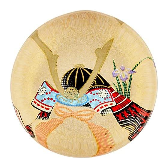 [Yakushigama] Chopstick Rest, Made in Japan, for Children s Day, Glass Chopstick Rest (Kabuto), Set of 5. A lucky charm for boys  growth and