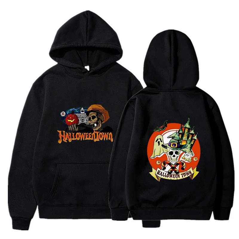 Horror Printed Hoodies Men Fashion Long Sleeve Halloween Aut Sweatshirt Men Womnen Fashion Design Pullover Fleece Hoodies
