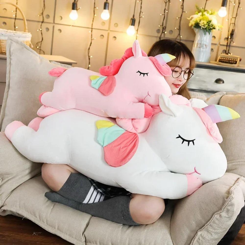 1pc Unicorn Action Figure Plush Toy Soft Stuffed Huggable Dolls Animal Acompany Toys Children Girl Birthday Gifts