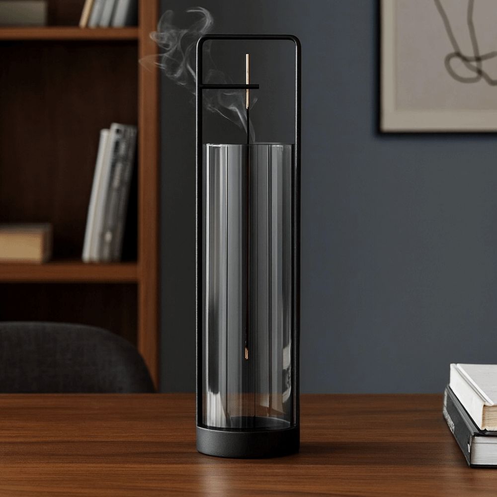 Kreatywny palnik kadzideł cofających z szklanym uchwytem na kadzidełka Dekoracja domu