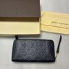 Used Zippy Wallet Monogram Empreinte Black X Gold Zipper