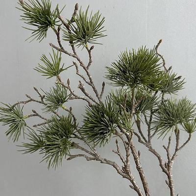 Flower Arrangement Green Artificial Pine Branch Luxury Realistic Pine Trees Plants Elegant Plastic Fake Plants Living Room Decor