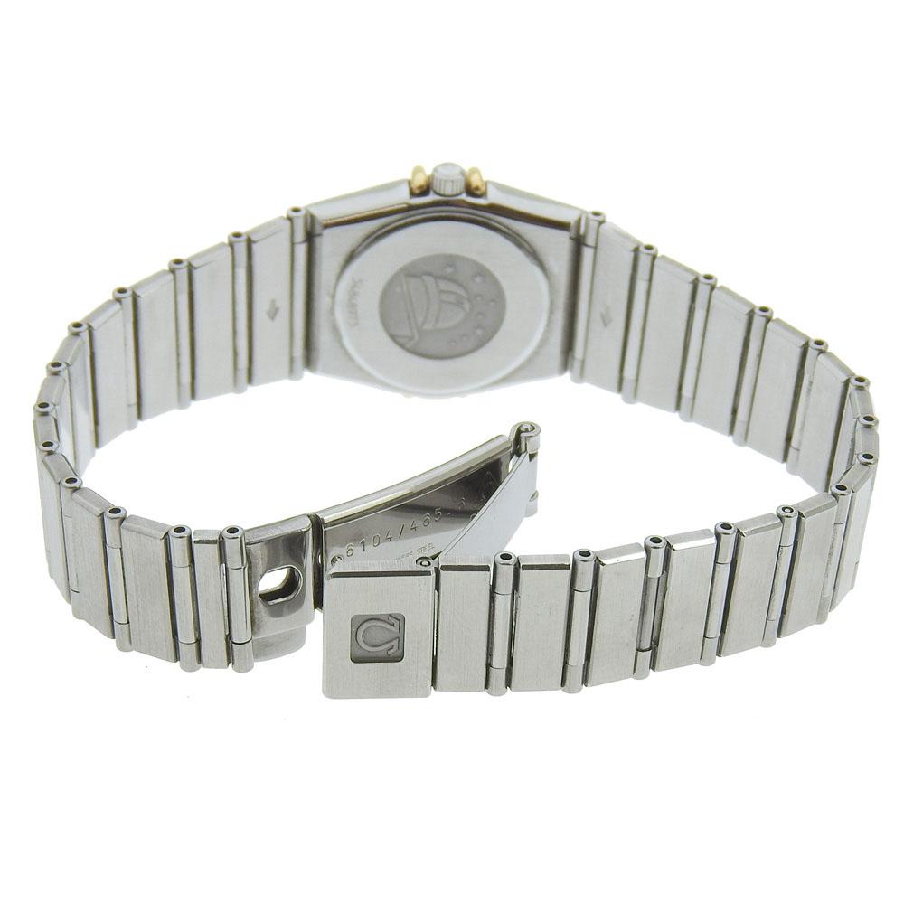 Omega Constellation Watches goldDial Plated Gold/Stainless Steel Quartz Analog Display Women Used
