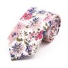New Chic, Floral Necktie, 100% Cotton Tie, For Men, Light Color, Casual Skinny Tie,Wedding Party