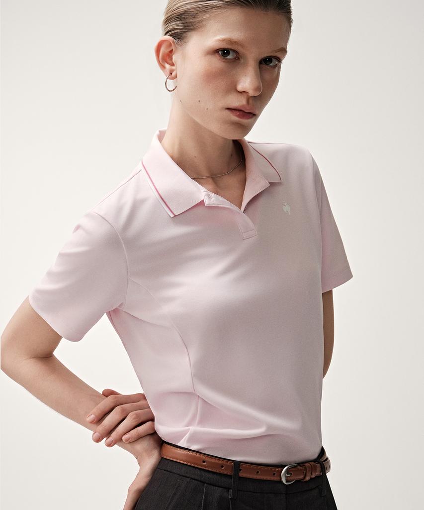 LECOQ Women'S Polo Shirt - Pink Qr122Ets33