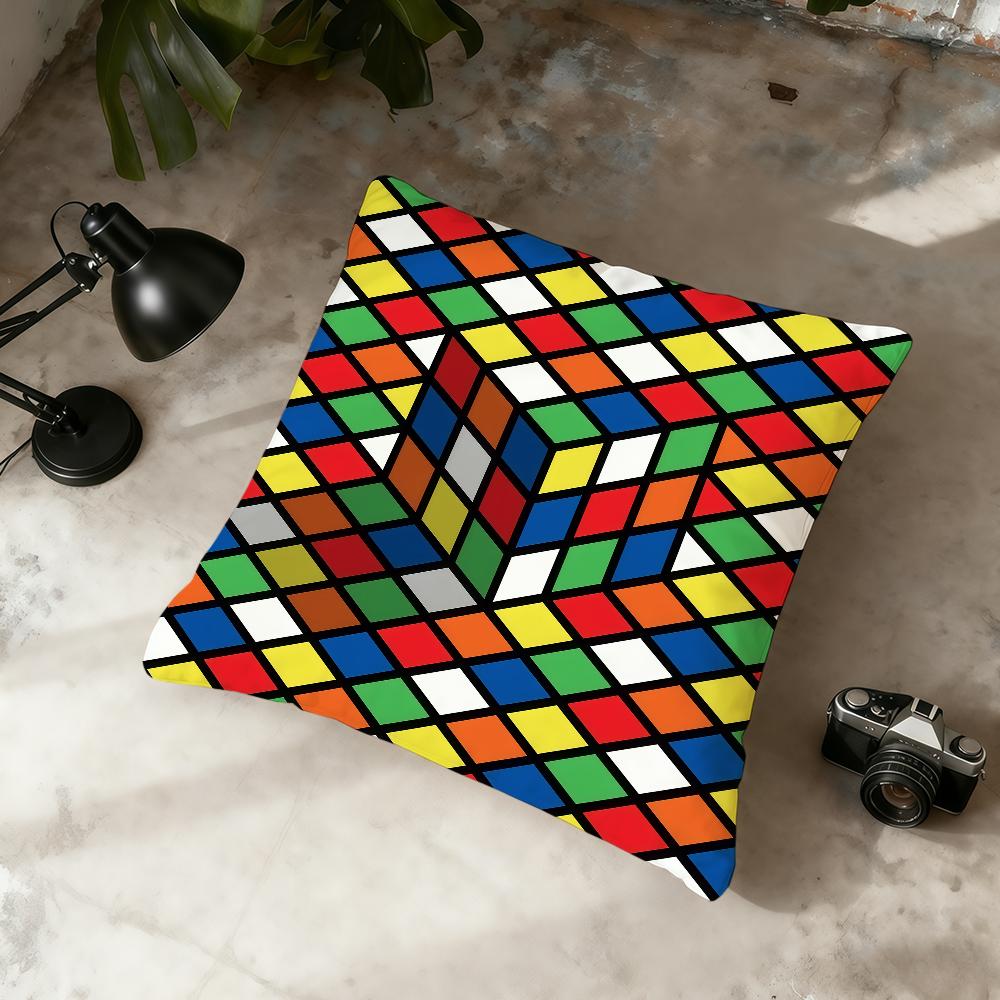 R-R-Rubiks C-Cube cushion cover Home Office Convenient Nordic Simplicity Hit With Zipper Cushion Cover