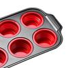 Silicone Bakeware Sets For Oven Flexible Stackable Mold With Mitts Scraper And Brush Silicone Baking Pans Set Dishwasher Safe