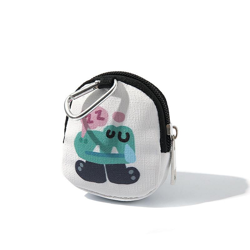 Love bear cartoon buckle change bag key bag pendant earphone storage bag pendant change bag keychain