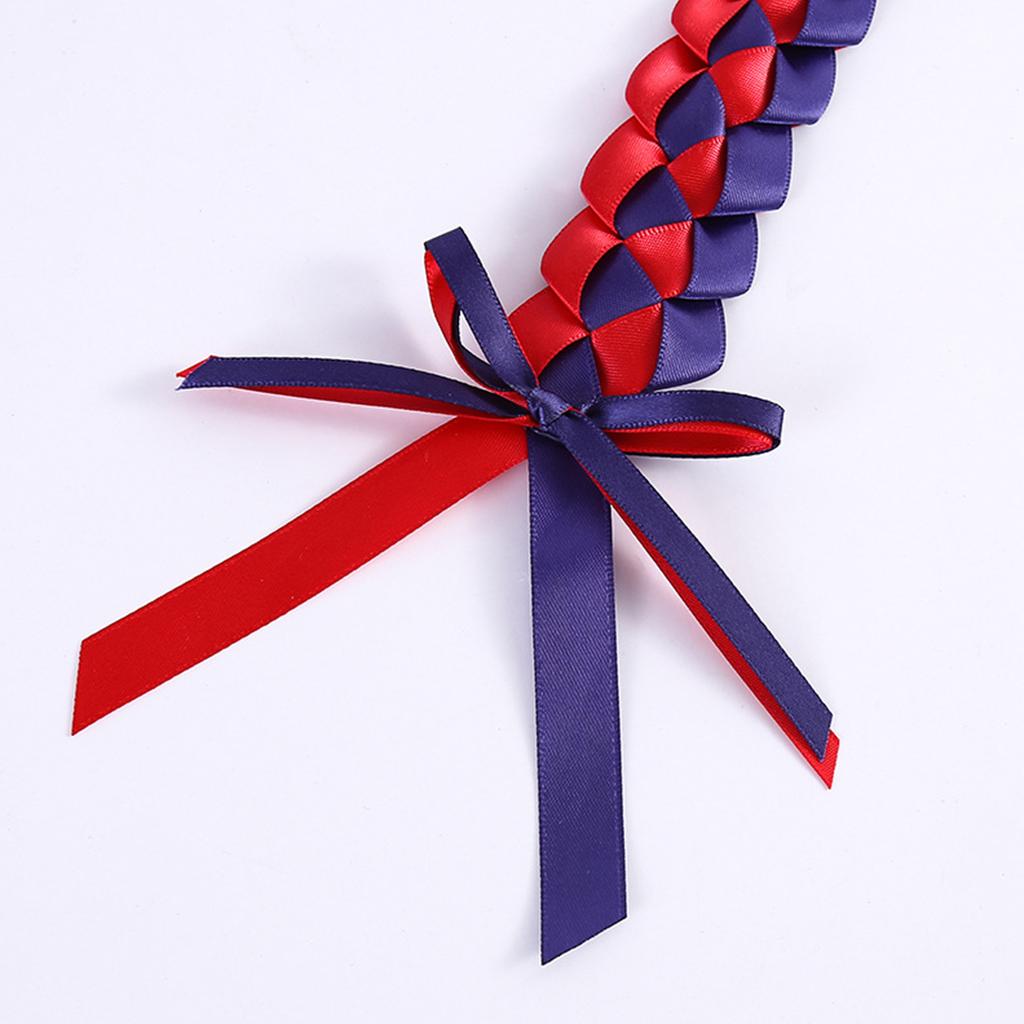 Elegant Double Layer Graduation Ribbon Necklace Pendant String Graduation Ribbon Wreath Honor Rope for Graduation