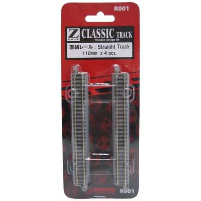 Rokuhan Z Gauge R001 110mm Straight Track Rail