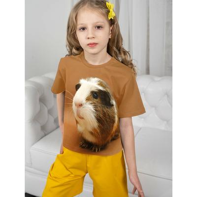 Clothes Child Girl T-shirts Children's T-shirt for Girl Cute Guinea Pig Clothing for Girls Top Kids 2025 Summer Graphic Teen